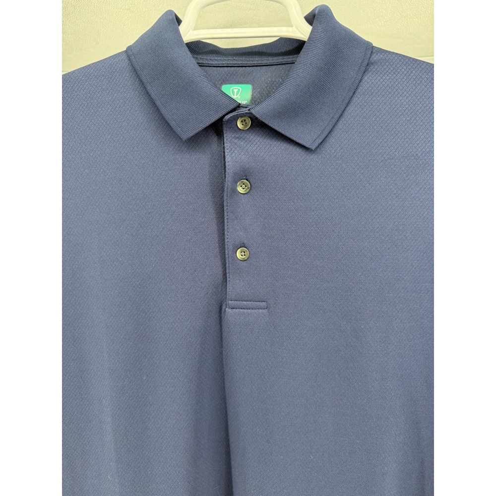 PRO TOUR Airplay Men's Navy Blue‎ Golf Polo Shirt Size L Performance Polyester